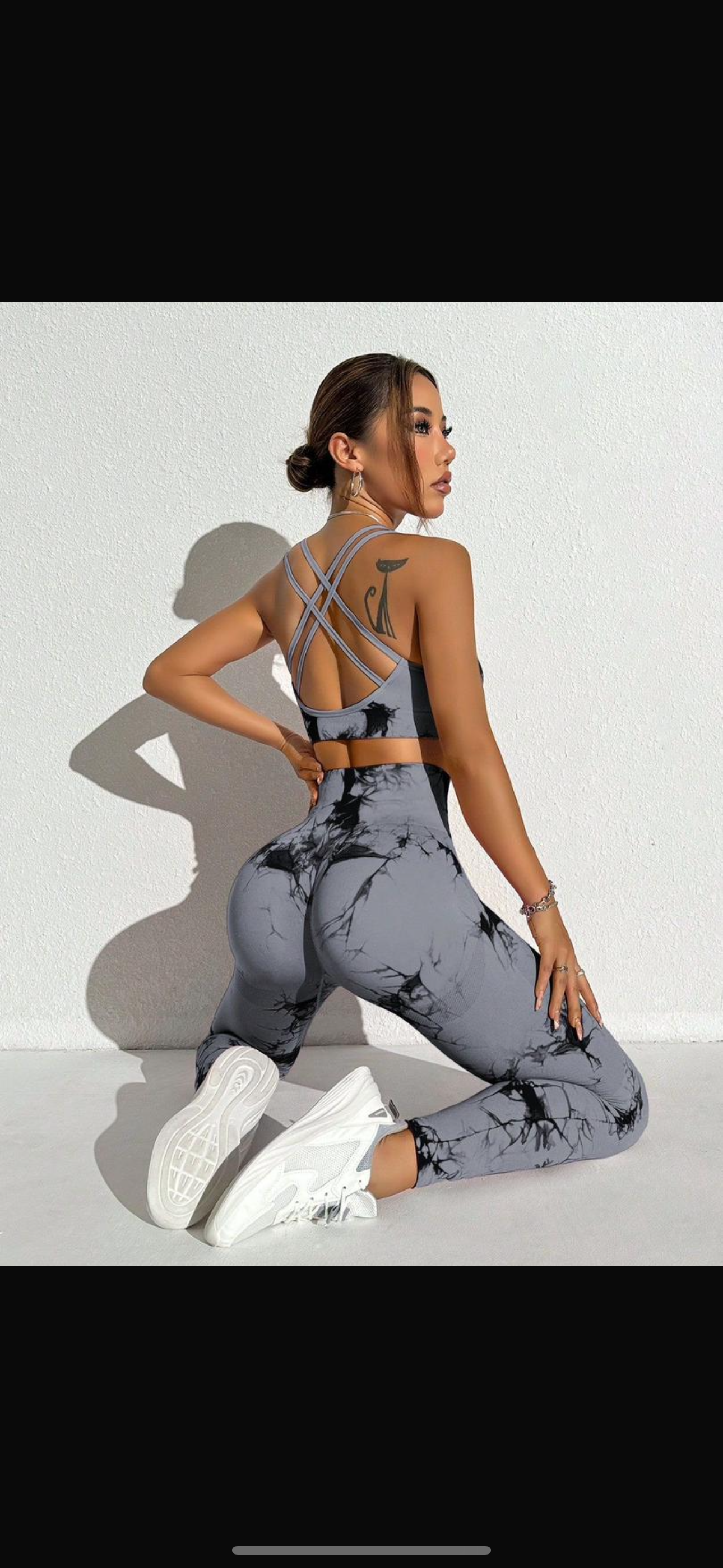New Set Leggings & Top Marmo (Grey)