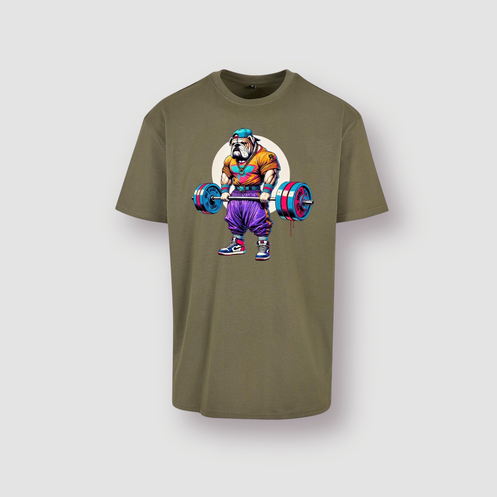 T-Shirt Oversize Lazy Dog (Military Green)