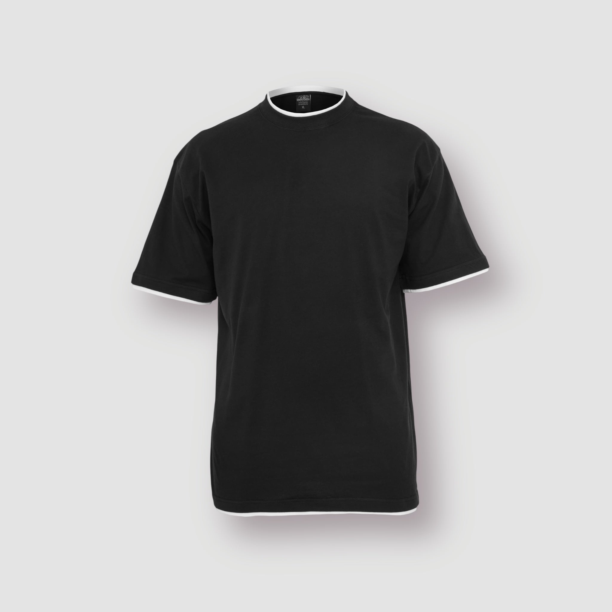 Contrast Tall Tee (Black/White)