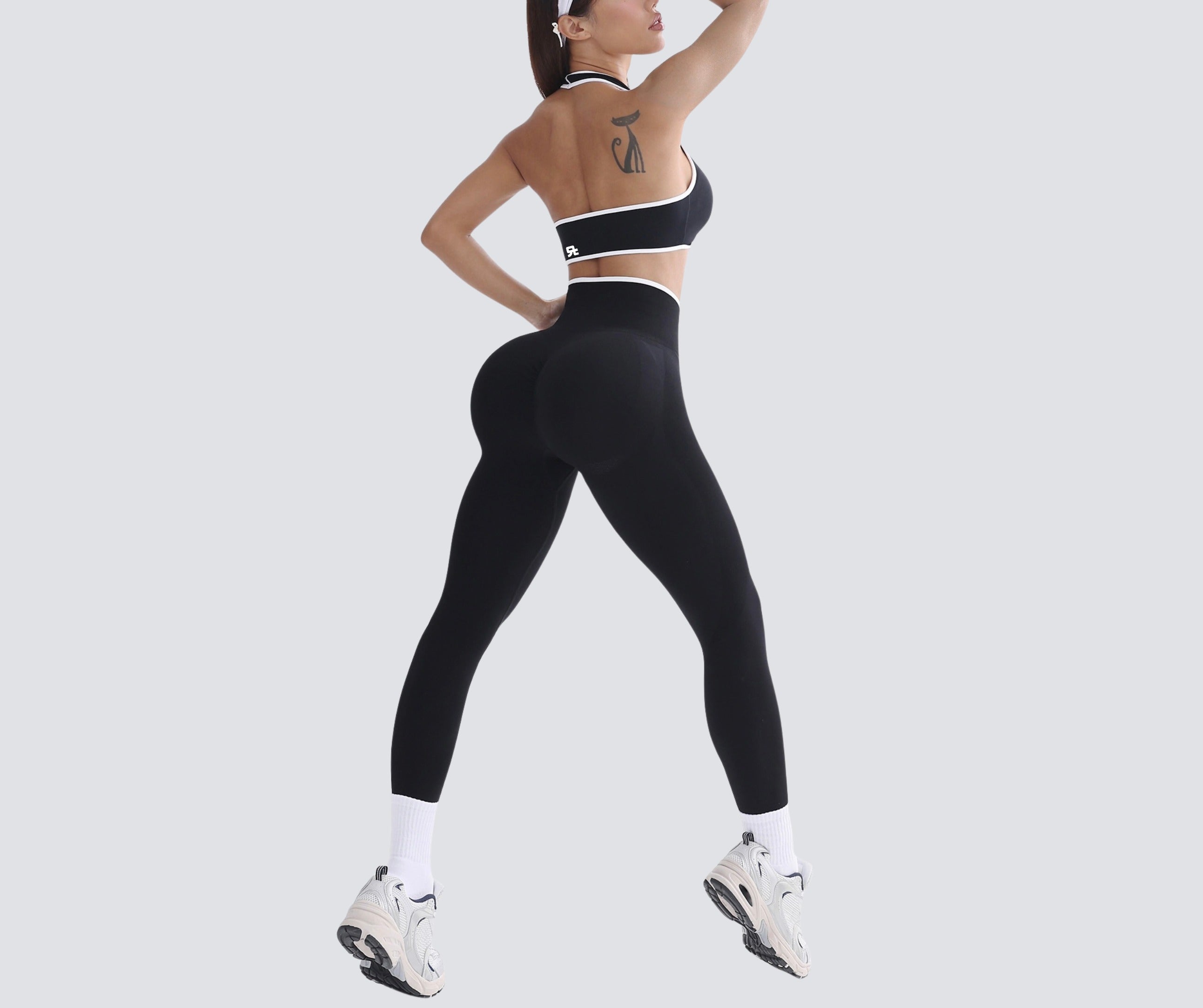 New Set Leggings & Top (Black)