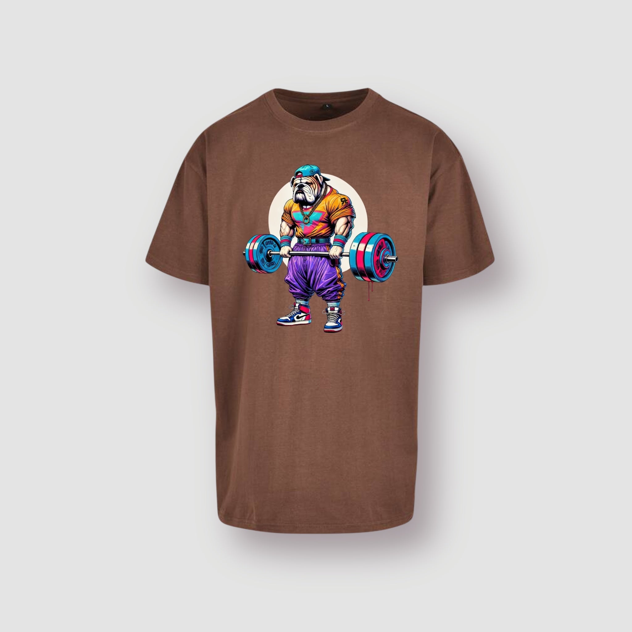 T-Shirt Oversize Lazy Dog (Brown)