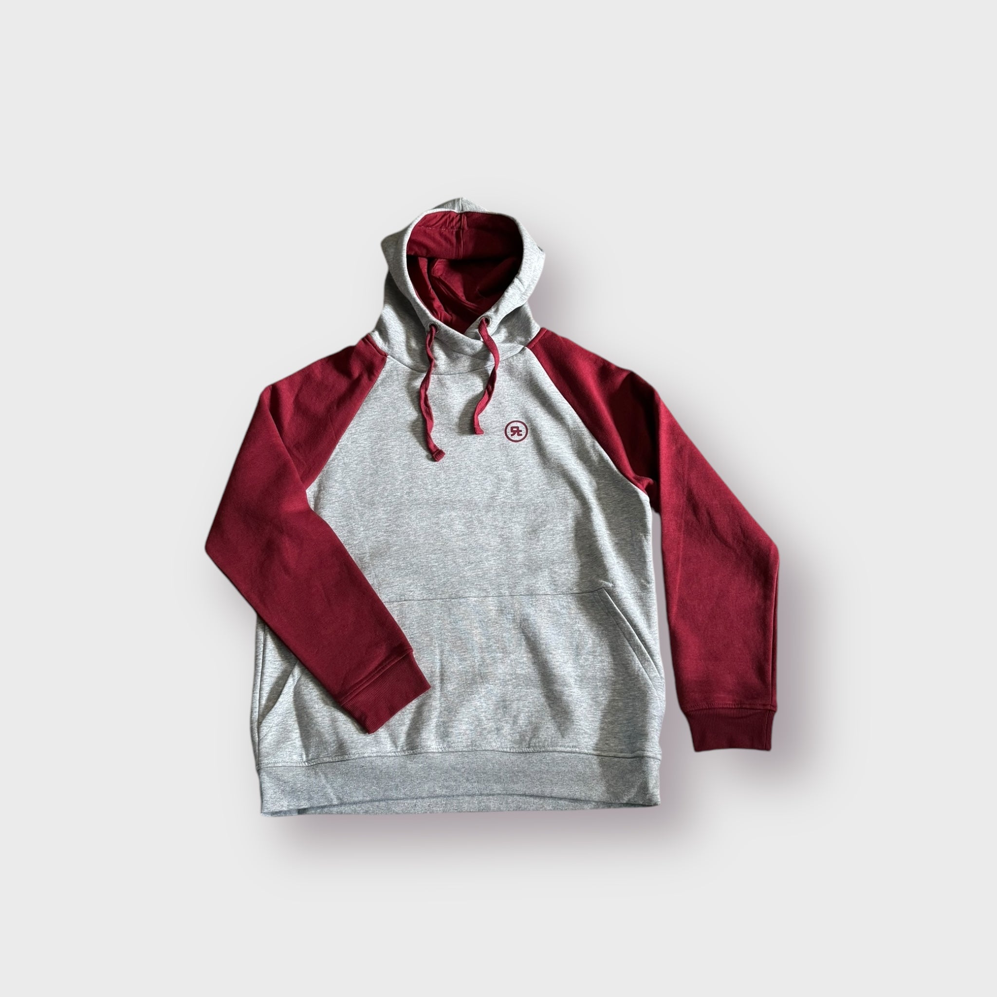 Felpa bicolore (Grigio/Granata)