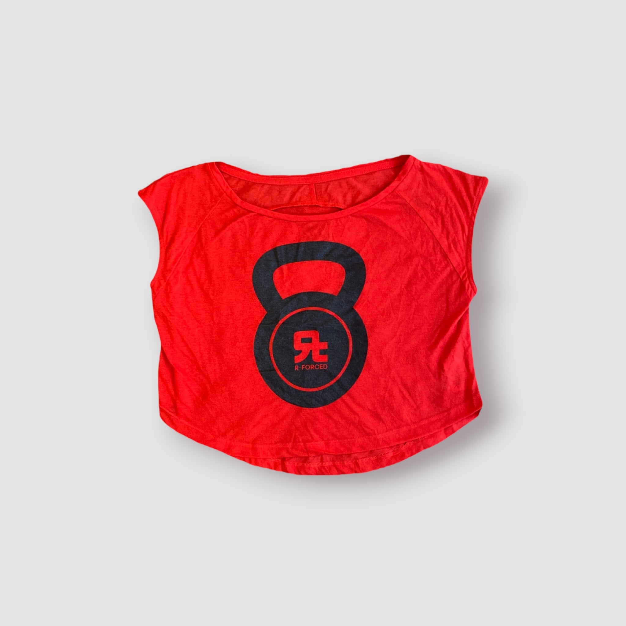 T-Shirt Oversize Crop Kettlebell Logo