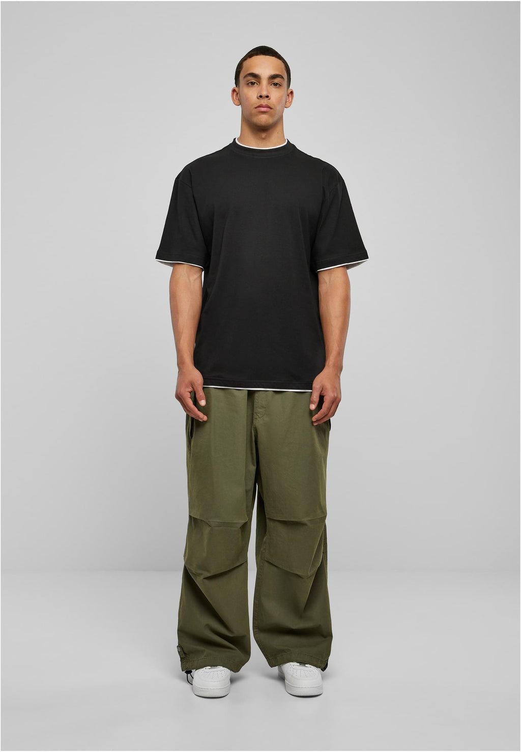 Contrast Tall Tee (Black/White)