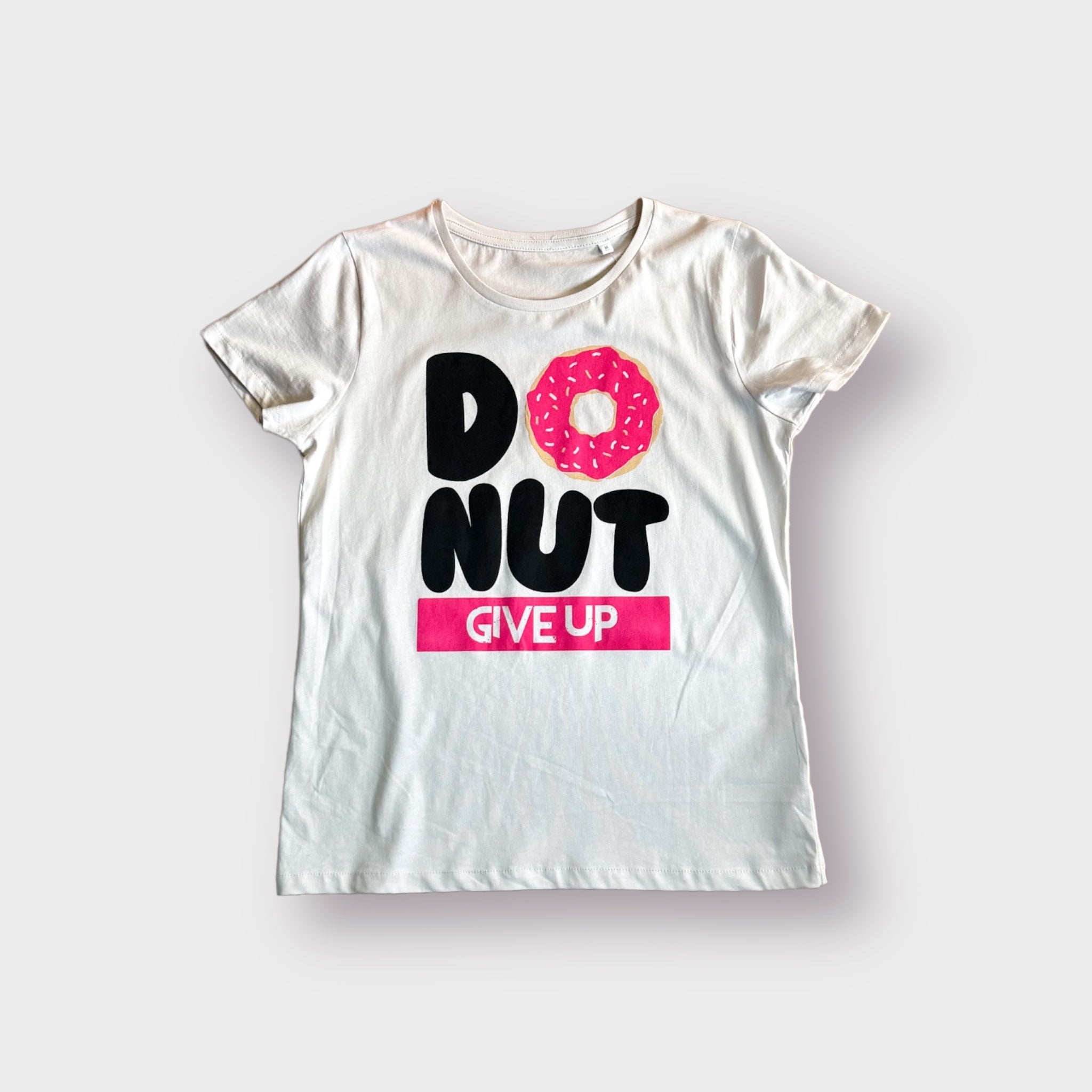 T-Shirt Donut Give Up (Off White)