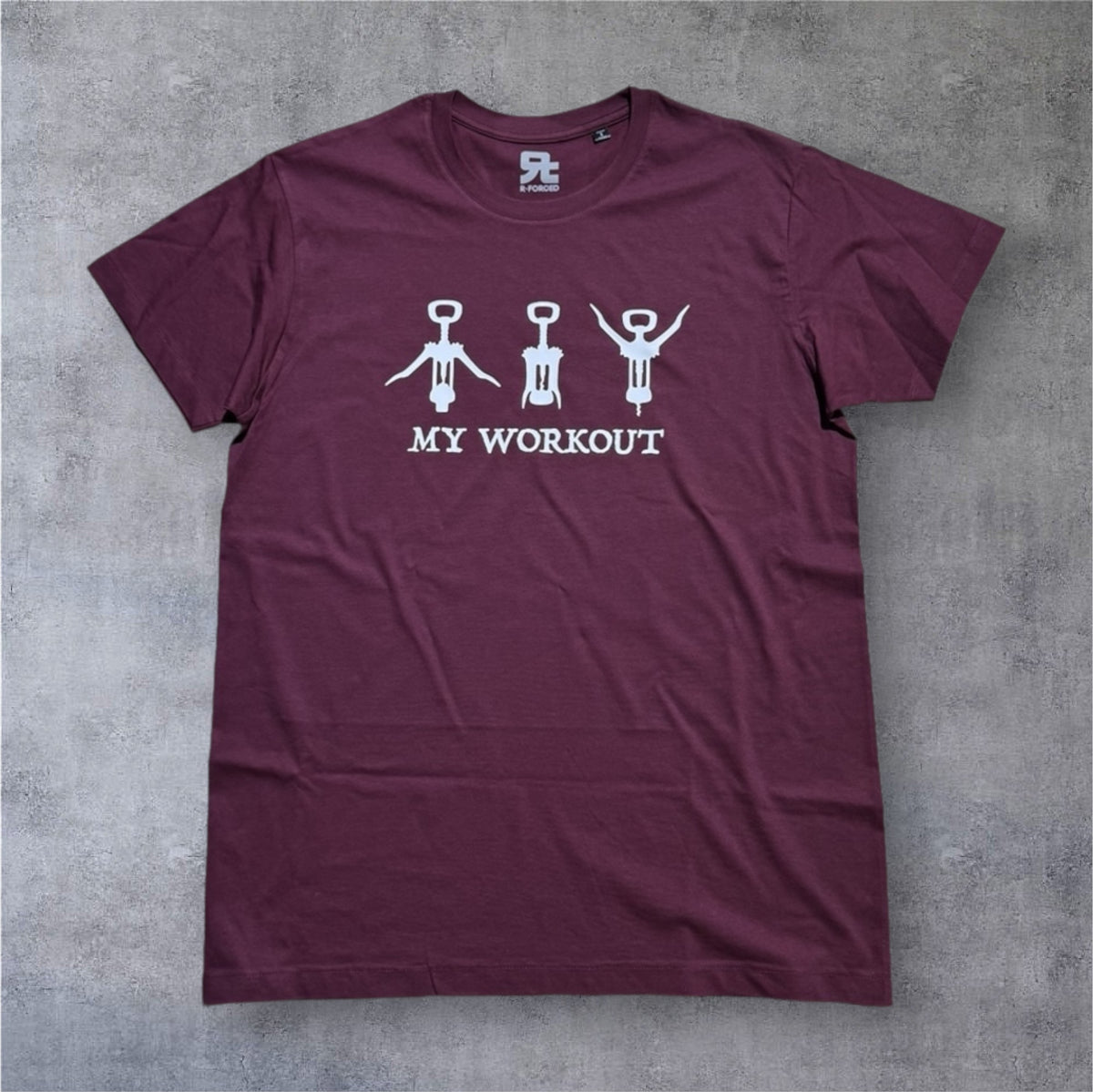 T-Shirt My Workout (Burgundy)